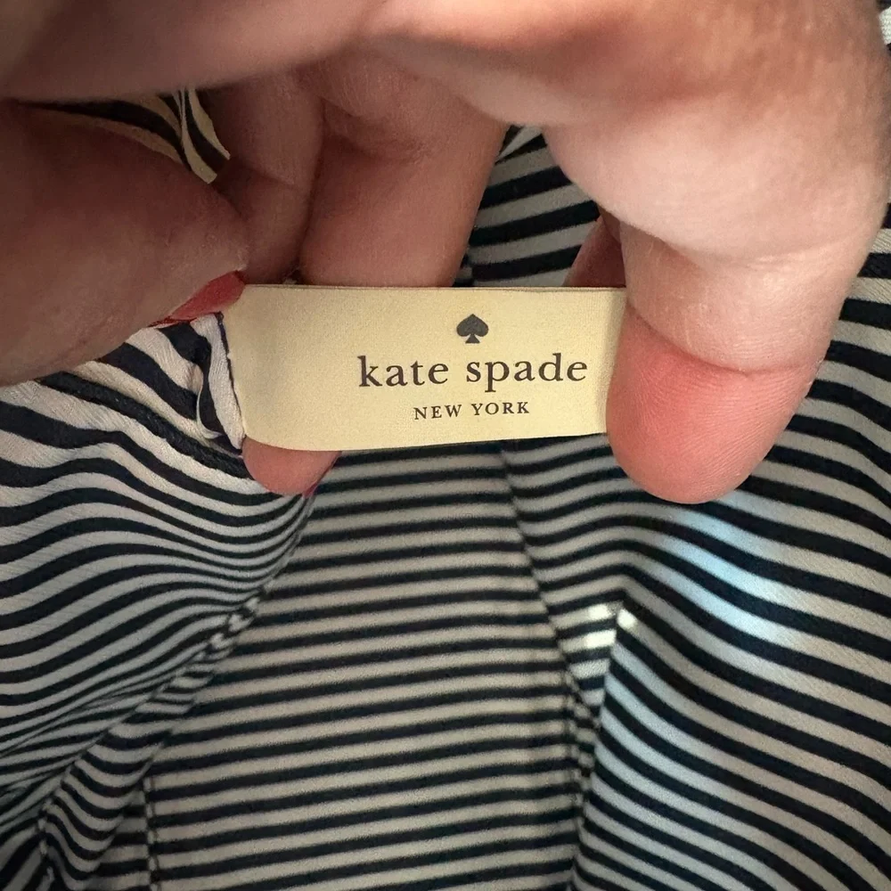 Kate Spade Cream and Blue Satchel with Structured Design - Picture 8 of 11